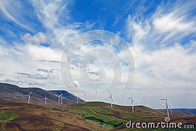 Wind Turbines Stock Photo