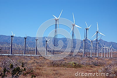 Wind turbines 3 Stock Photo