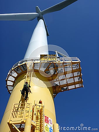 Wind Turbines Stock Photo