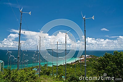 Wind wheel Stock Photo