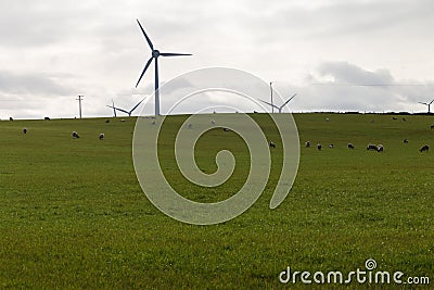 A Windfarm in Scotland Stock Photo