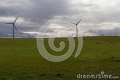 A Windfarm in Scotland Stock Photo