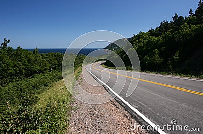 Winding Cabot Trail Stock Photo