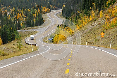 Winding country road Stock Photo