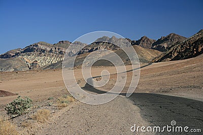 Winding Desert road Stock Photo