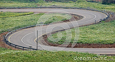 The Winding Road. Stock Photo