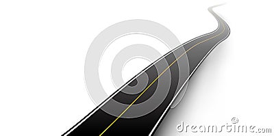 Winding road highway background vector illustration Vector Illustration