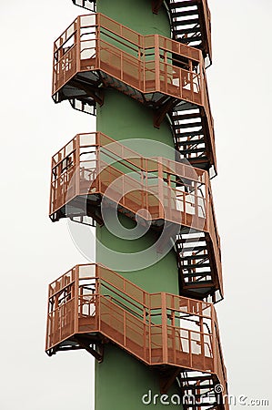 Winding stairs Stock Photo