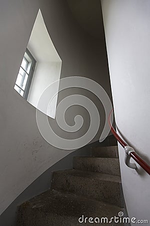 Winding stairs Stock Photo