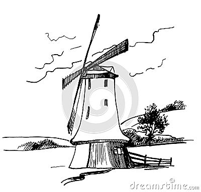 WindMill 5 Stock Photo