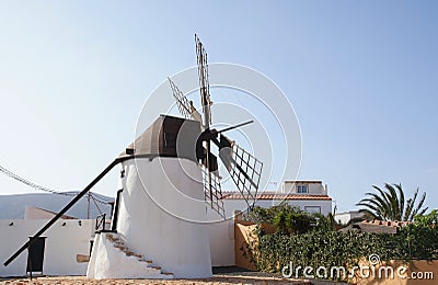 Windmill of Antigua Stock Photo