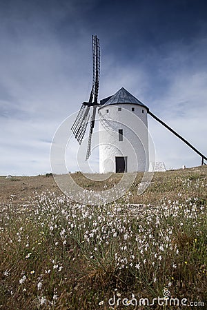 Windmill, Campo de Criptana Stock Photo