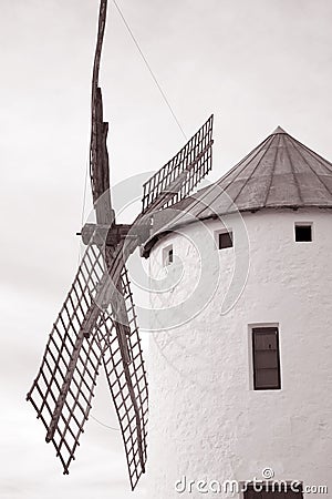 Windmill, Campo de Criptana Stock Photo