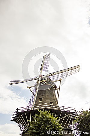 Windmill De Ster in Nethelands Editorial Stock Photo