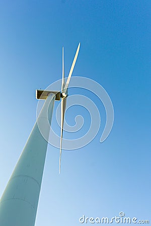 Windmill for electric power production. alternative energy Stock Photo