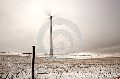 Windmill electrical urbine Stock Photo