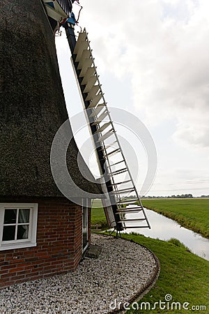 Windmill Groningen netherlands Editorial Stock Photo