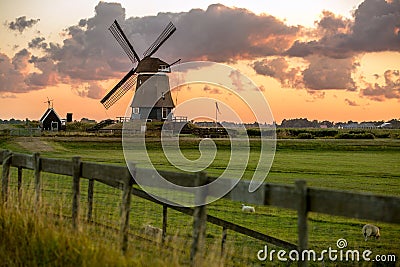 Windmill in Holland Stock Photo