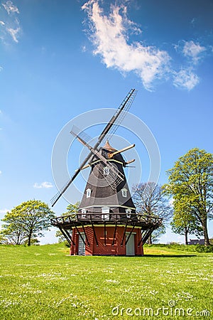 Windmill in Kastellet fortress, Copenhagen Editorial Stock Photo