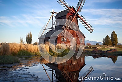 windmill maintenance checklist and technical documents Stock Photo