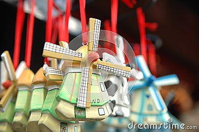 Windmill souvenirs Stock Photo