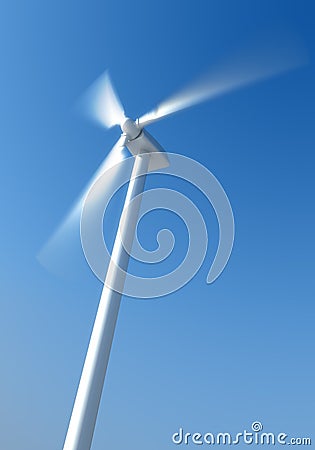 Windmill turbine Stock Photo