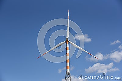 Windmills - renewable and clean energy industry Stock Photo