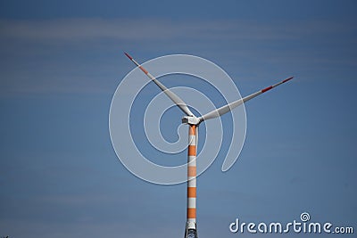 Windmills - renewable and clean energy industry Stock Photo