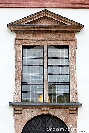 A window of the Basilica Mariazell, Austria Stock Photo