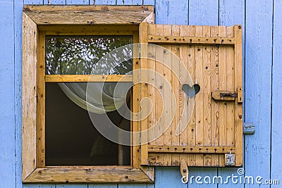 Window with blind Stock Photo