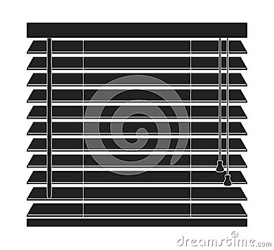 Window Blinds vector Icon isolated on a white background Vector Illustration