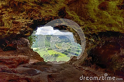 Window Cave - Puerto Rico Stock Photo