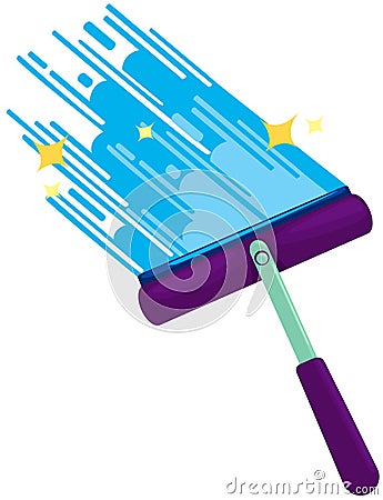 Window cleaner Vector Illustration