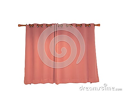 Window curtains curtains Interior design isolated on white background Stock Photo