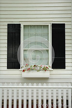 Window Flower Box Stock Photo