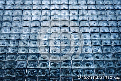 Window of glass cubes Stock Photo