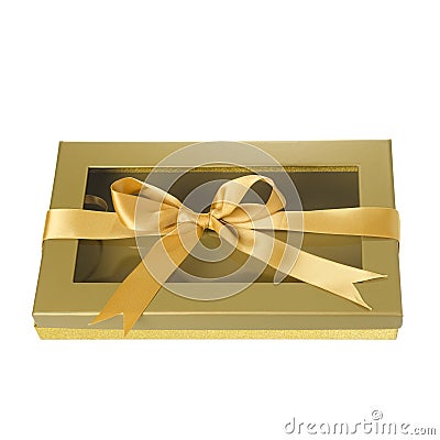 Window lid gift boxes Stock Photo