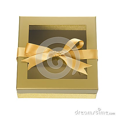 Window lid gift boxes Stock Photo