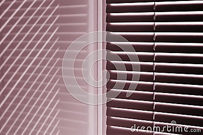 Window with louvers Stock Photo