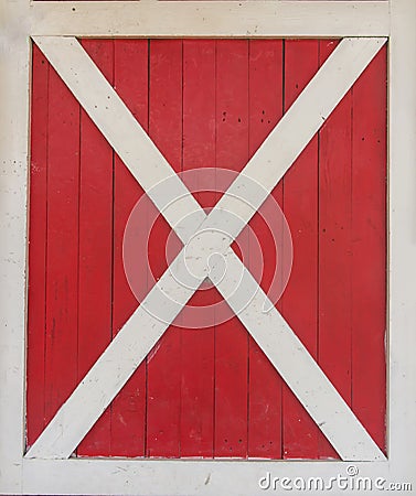 Window red and white wood texture Stock Photo