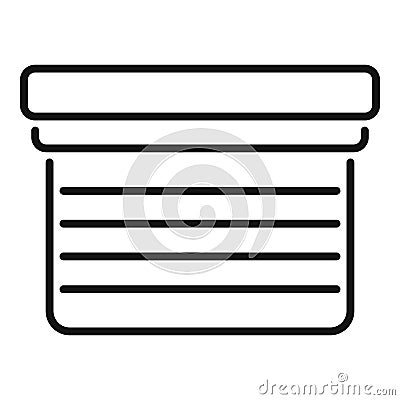 Window roller shutter icon representing home security system Vector Illustration