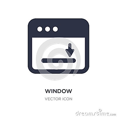 window scrolling right icon on white background. Simple element illustration from UI concept Vector Illustration