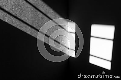 Light beam window shades geometrical lines texture. Stock Photo