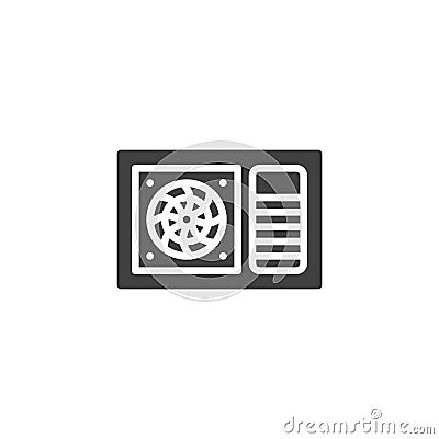 Window Unit AC vector icon Vector Illustration