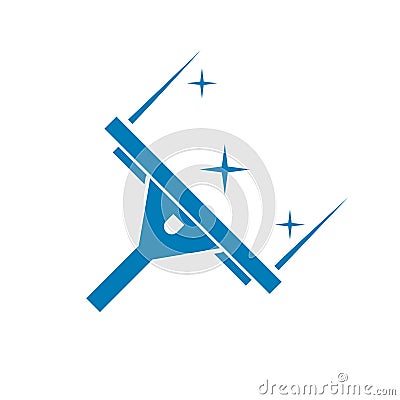 Window Washing Cleaning logo Icon Vector Illustration