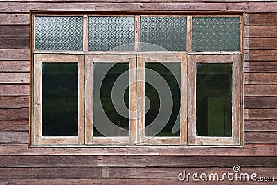 Window wooden on wood house Stock Photo