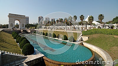 The window of the world park Editorial Stock Photo