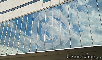 Windowpane of the building Stock Photo