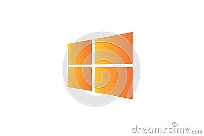 Windows Orange Logo Editorial Stock Photo