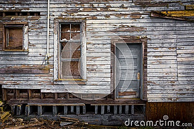 Rustic old home, La Conner, Washington Stock Photo